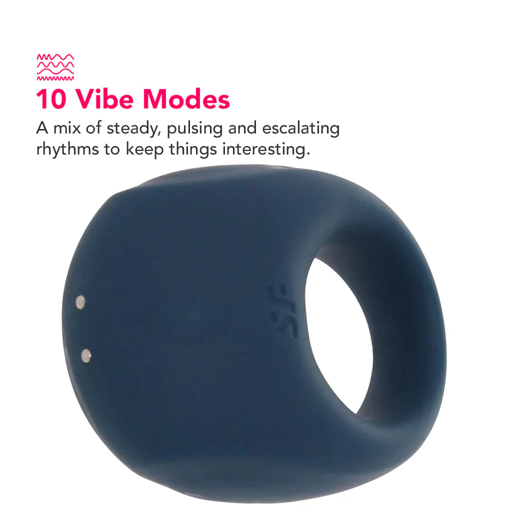 Satisfyer Strong One Ring Vibe app controlled vibrating silicone cock ring for couples