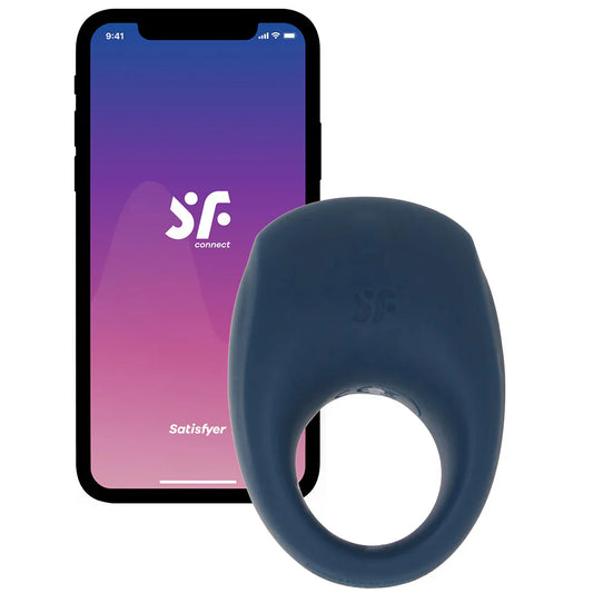 Satisfyer Strong One Ring Vibe app controlled vibrating silicone cock ring for couples