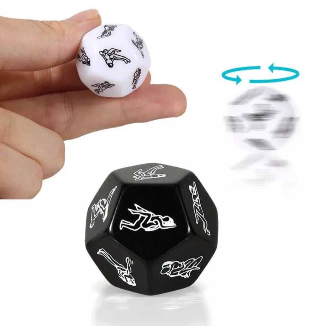 Sex position dice couples game – black or white