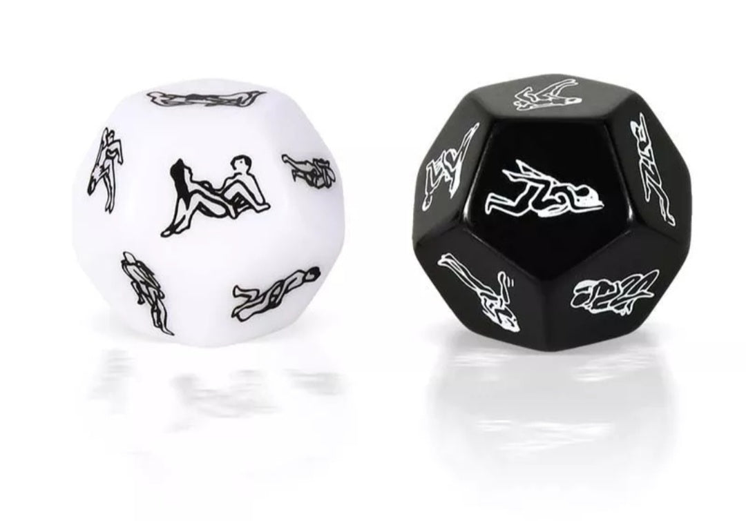Sex position dice couples game – black or white