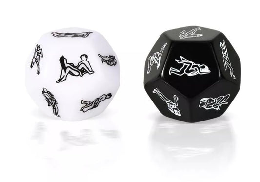 Sex position dice couples game – black or white