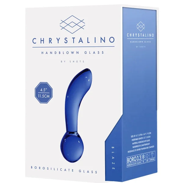 in the backdoor department, you should probably take a good hard look at the Blaze Glass Butt Plug from the Chrystalino collection.