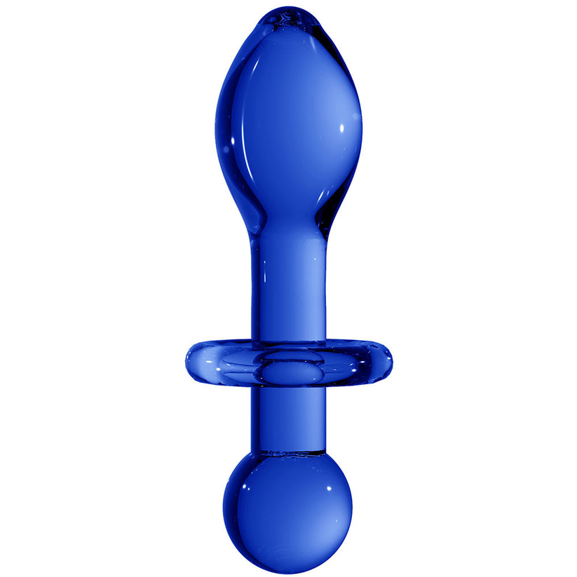Chrystalino Rocker Glass Butt Plug stretches and stimulates perfectly. By the way, it's also a great anal warm-up tool