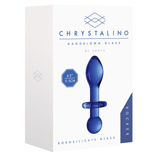 Chrystalino Rocker Glass Butt Plug stretches and stimulates perfectly. By the way, it's also a great anal warm-up tool