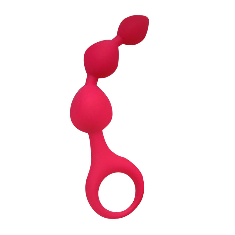  curvy probe is shaped into a series of three graduated silicone bumps. Gently sliding one bead at a time into your or your lucky partner's derriere, the probe provides a sexy stretch and plenty of sweet spot anal stimulation. 