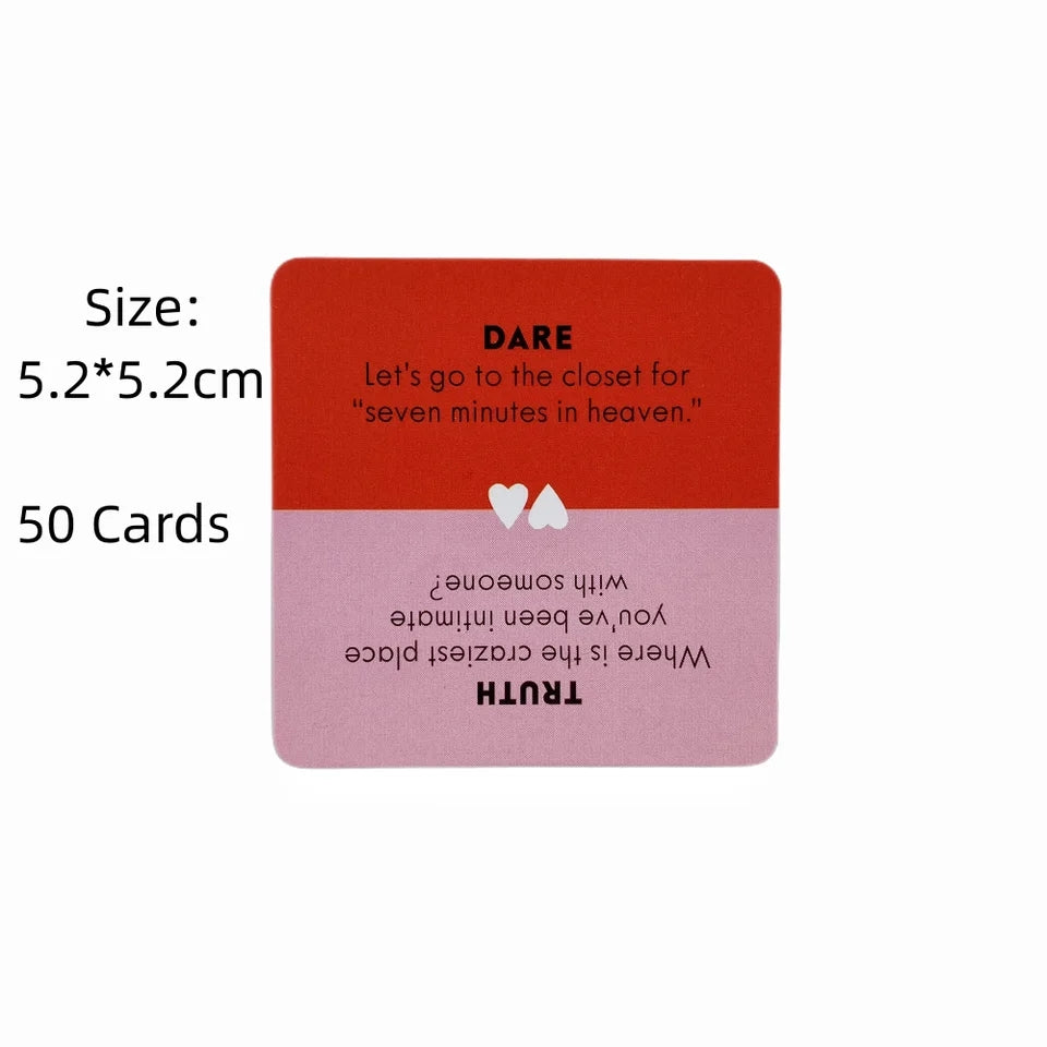 Truth or dare for couple: small card game - spice up your nights