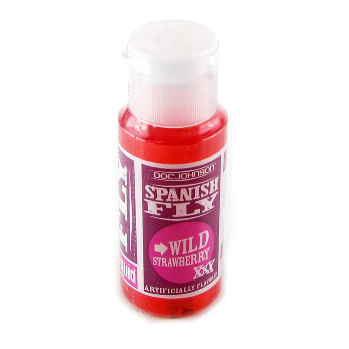 Spanish Fly liquid aphrodisiac bottle in strawberry flavor