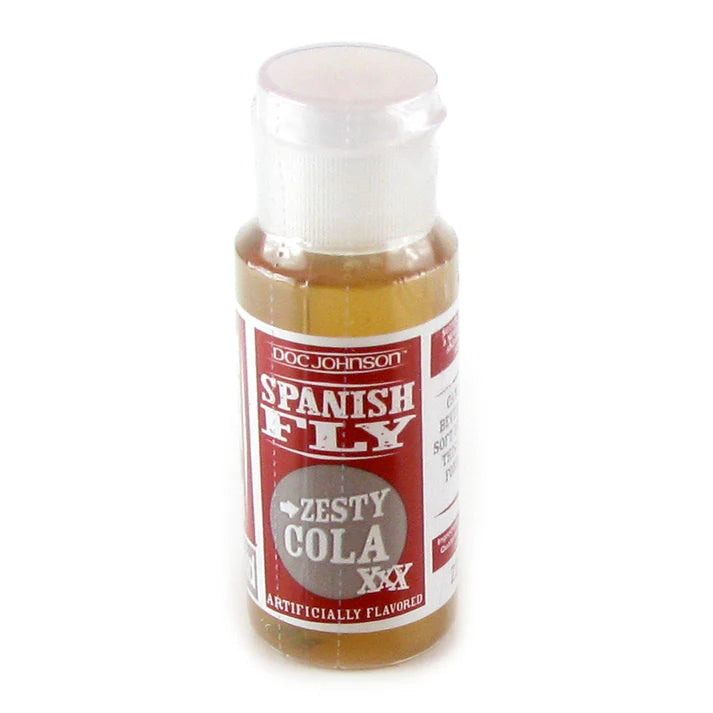 Spanish Fly liquid aphrodisiac bottle in zesty cola flavor