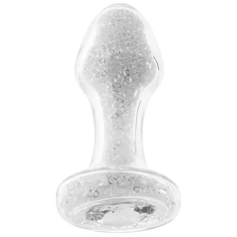 The Stardust Glam Brilliant Crystal Plug, with its super-smooth glass surface and thousands of tiny glittering beads, is about to make all your butt play wishes come true.