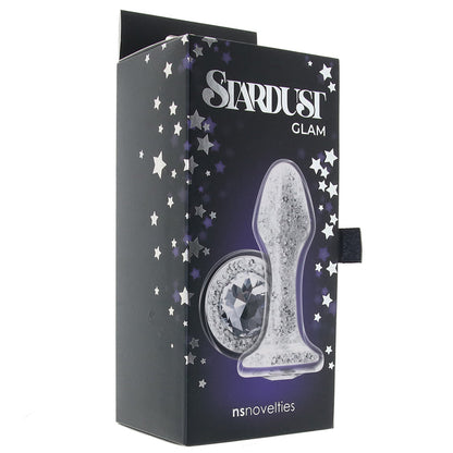 The Stardust Glam Brilliant Crystal Plug, with its super-smooth glass surface and thousands of tiny glittering beads, is about to make all your butt play wishes come true.