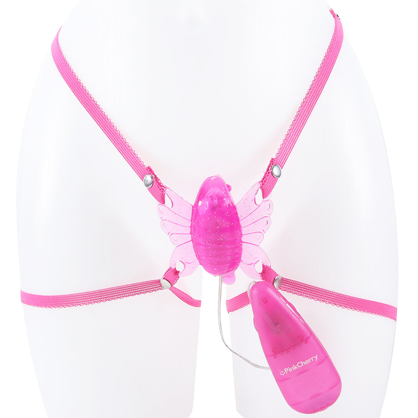 When our Wearable Butterfly vibe is snuggled up against your sensitive lips and clitoris, it won't budge thanks to sweetly simple straps and a shape designed to complement curves.