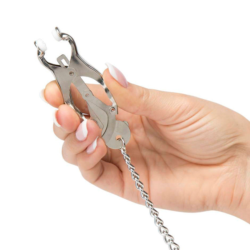 Weighted Nipple Clamps with Chain 