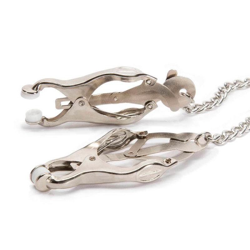 Weighted Nipple Clamps with Chain