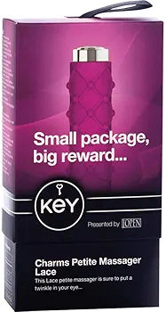 Jopen Key Charms Petite Lace pink rechargeable bullet vibrator