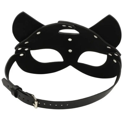 Masque chat en simili cuir