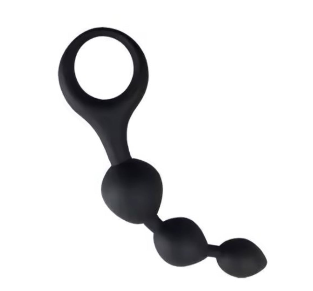 Round Handle Silicone Anal Beads – Compact