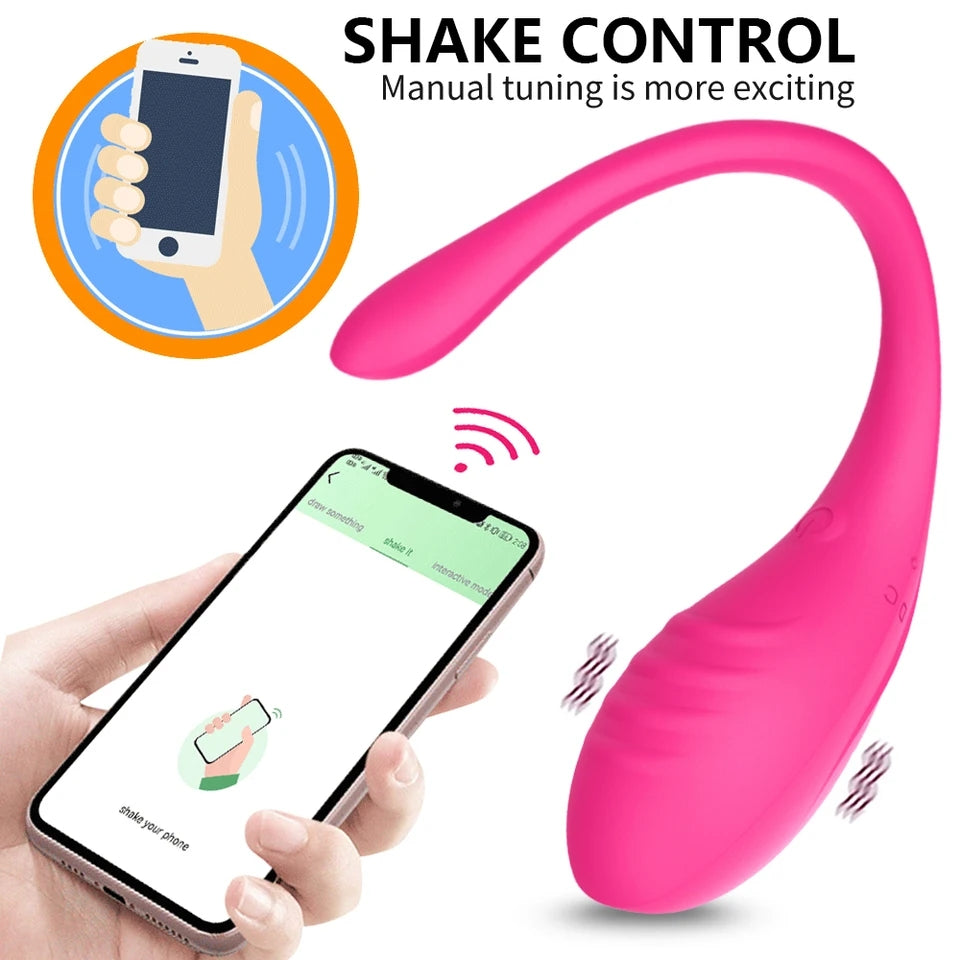 Bluetooth long distance vibrator with app control Pink Catelina Bluetooth long distance vibrator with app control Pink Catelina